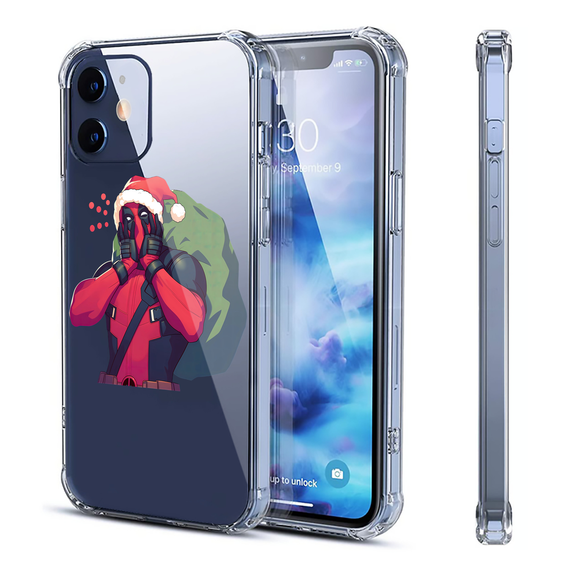 （画像用） Deadpool デッドプール 【iPhone 12シリーズ対応】透明スマホケース（クリアソフトケース）